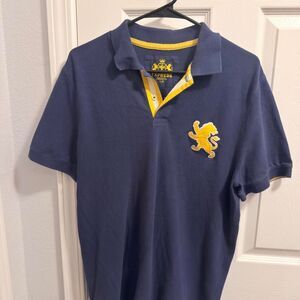 (2010-2012) Express Big Lion Polo - Navy/Yellow - L